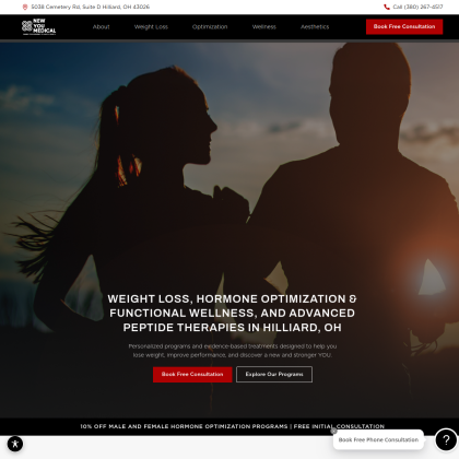 New You Medical mobile view