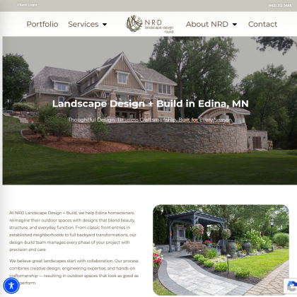 NRD Landscape Design Build mobile view