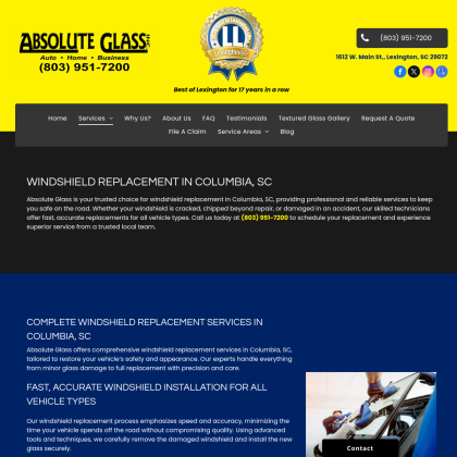 Absolute Glass, Inc. mobile view