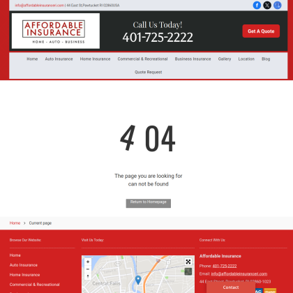 Affordable Insurance mobile view