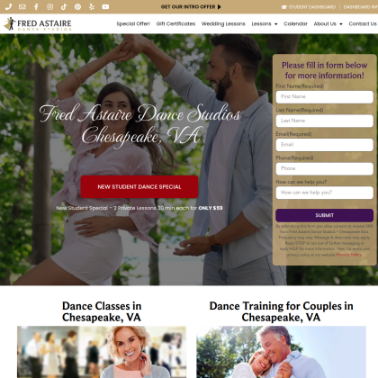 Fred Astaire Dance Studios - Chesapeake East mobile view