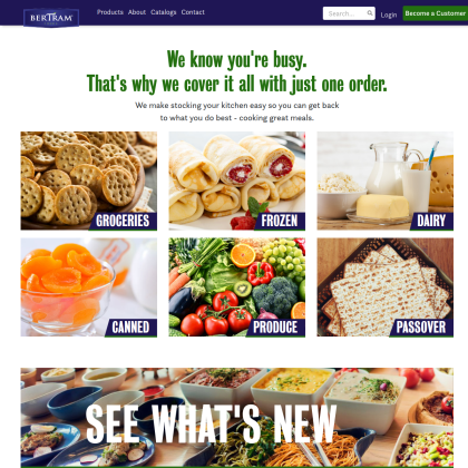 S. Bertram Foods mobile view