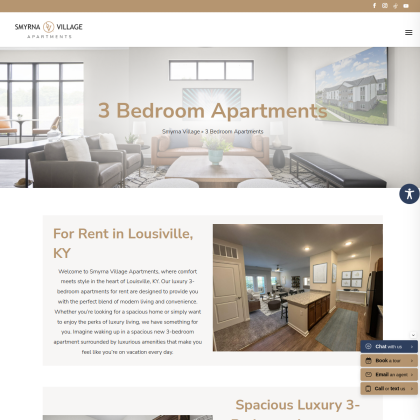 Smyrna Village Apartments mobile view