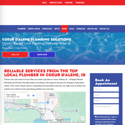 Straight Shooter Plumbing and Rooter mobile view