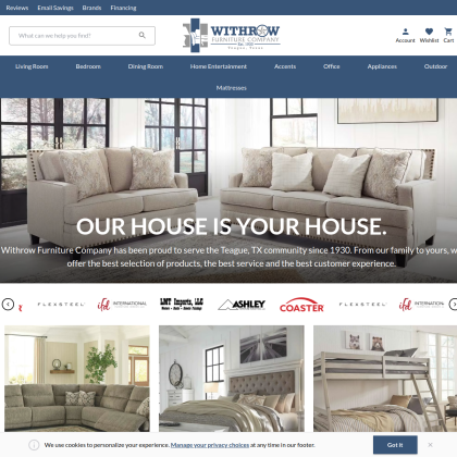 Withrow Furniture Co mobile view