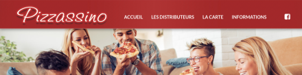 Site réalisé : Pizzassino, pizzas artisanales