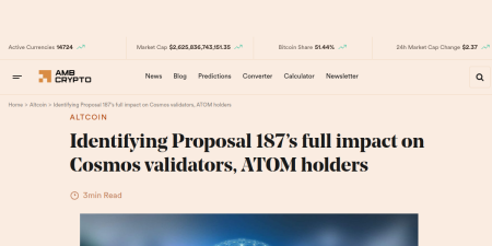 Read the full Article:  ⭲ Identifying Proposal 187’s full impact on Cosmos validators, ATOM holders