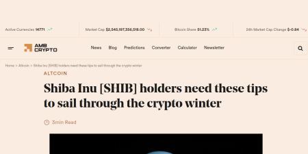 Read the full Article:  ⭲ Shiba Inu [SHIB] holders need these tips to sail through the crypto winter