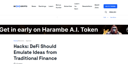 Read the full Article:  ⭲ Hacks: Decentralized Finance Should Steal Ideas from Traditional Finance