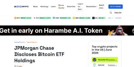 Read the full Article:  ⭲ JPMorgan Chase Discloses Bitcoin ETF Holdings