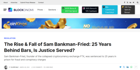 Read the full Article:  ⭲ The Rise & Fall of Sam Bankman-Fried: 25 Years Behind Bars, Is Justice Served?