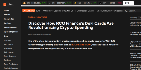 Read the full Article:  ⭲ Discover How RCO Finance’s DeFi Cards Are Revolutionizing Crypto Spending