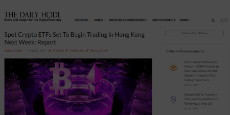 Read the full Article:  ⭲ Spot Crypto ETFs Set To Begin Trading in Hong Kong Next Week: Report