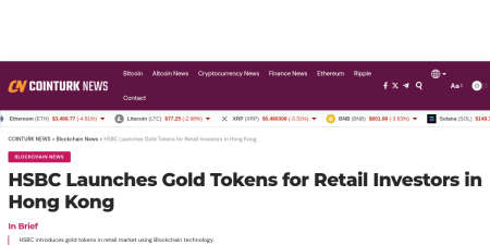 Read the full Article:  ⭲ HSBC Launches Gold Tokens for Retail Investors in Hong Kong