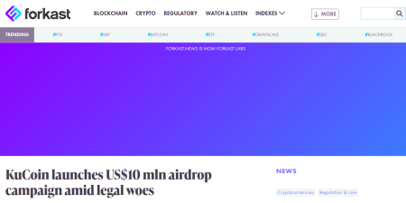 Read the full Article:  ⭲ KuCoin launches US$10 mln airdrop campaign amid legal woes