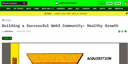 Read the full Article:  ⭲ Building a Successful Web3 Community: Healthy Growth