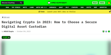 Read the full Article:  ⭲ Navigating Crypto in 2023: How to Choose a Secure Digital Asset Custodian