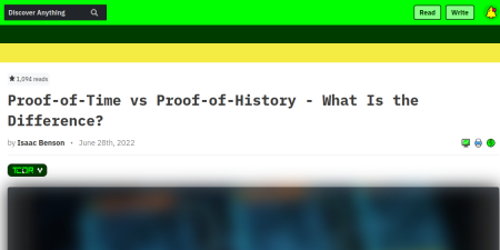 Read the full Article:  ⭲ Proof-of-Time vs Proof-of-History - What Is the Difference?