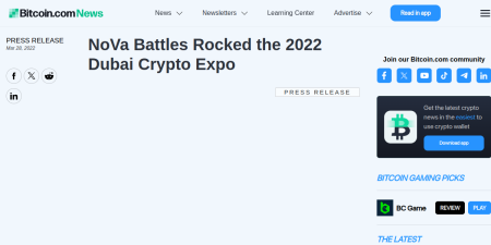 Read the full Article:  ⭲ NoVa Battles Rocked the 2022 Dubai Crypto Expo