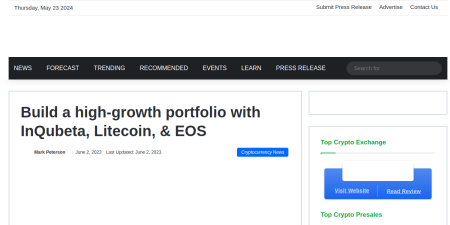 Read the full Article:  ⭲ Build a high-growth portfolio with InQubeta, Litecoin, & EOS