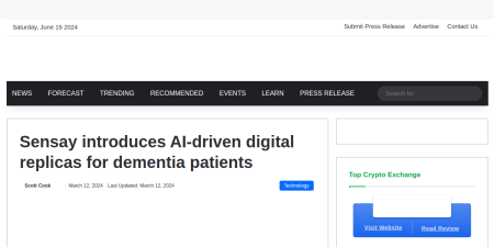 Read the full Article:  ⭲ Sensay introduces AI-driven digital replicas for dementia patients