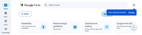 Google Fonts 免费开源字体库
