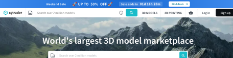 CGTrader 3D模型交易平台