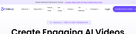 Vidnoz 免费在线视频创建