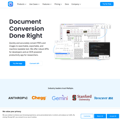 Mathpix数学公式识别