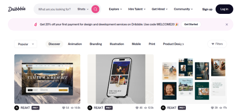 dribbble.com önizleme