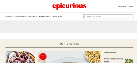 epicurious.com önizleme