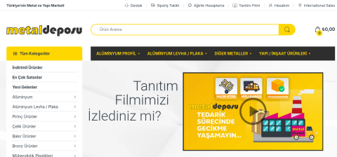 metaldeposu.com önizleme