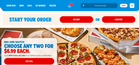 www.dominos.com önizleme