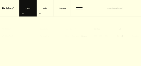 www.fontshare.com önizleme
