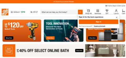 www.homedepot.com önizleme