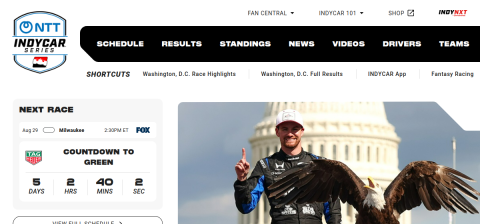 www.indycar.com önizleme