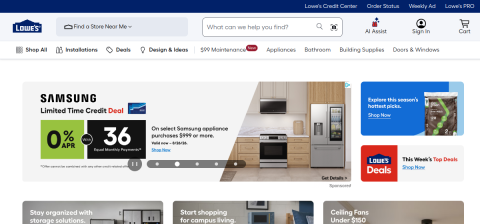 www.lowes.com önizleme