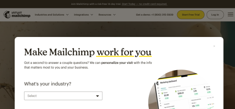 www.mailchimp.com önizleme