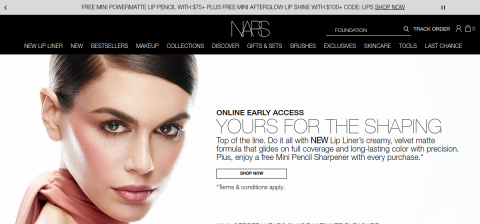 www.narscosmetics.com önizleme