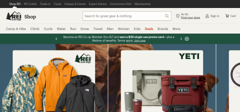 www.rei.com önizleme