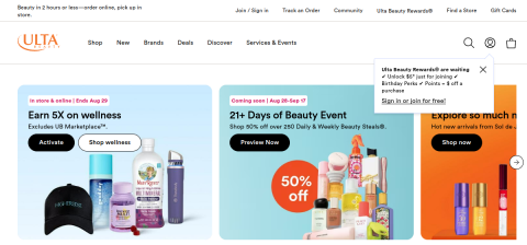 www.ulta.com önizleme