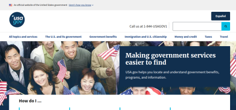 www.usa.gov önizleme