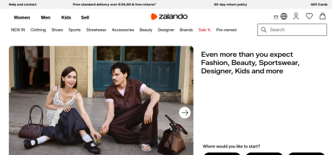 www.zalando.de önizleme