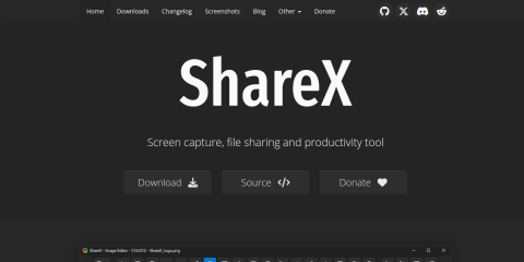 ShareX website screenshot