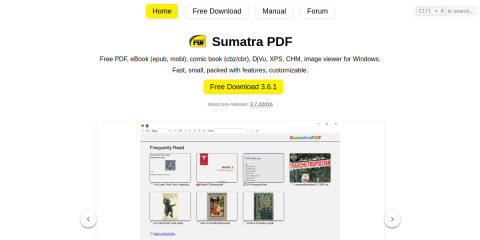 SumatraPDF page screenshot