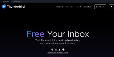 Thunderbird page screenshot