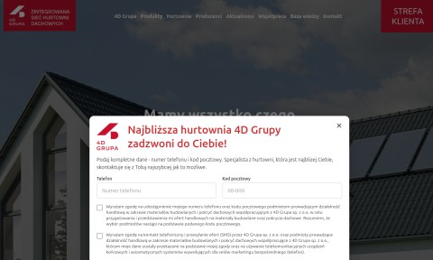 4D Grupa - Zintegrowana Sieć Hurtowni Dachowych