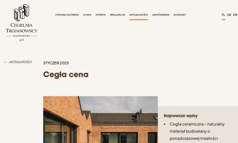 Cegła cena