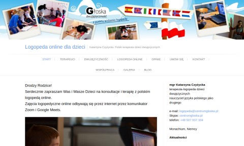 Logopeda online przez Skype i internet