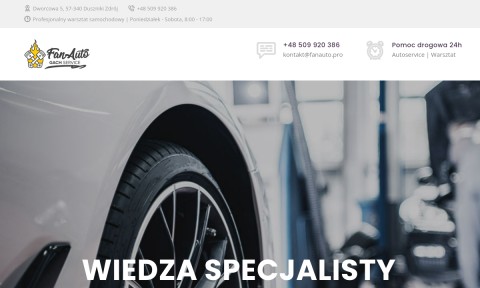 FanAuto - pomoc drogowa, warsztat samochodowy, Zieleniec